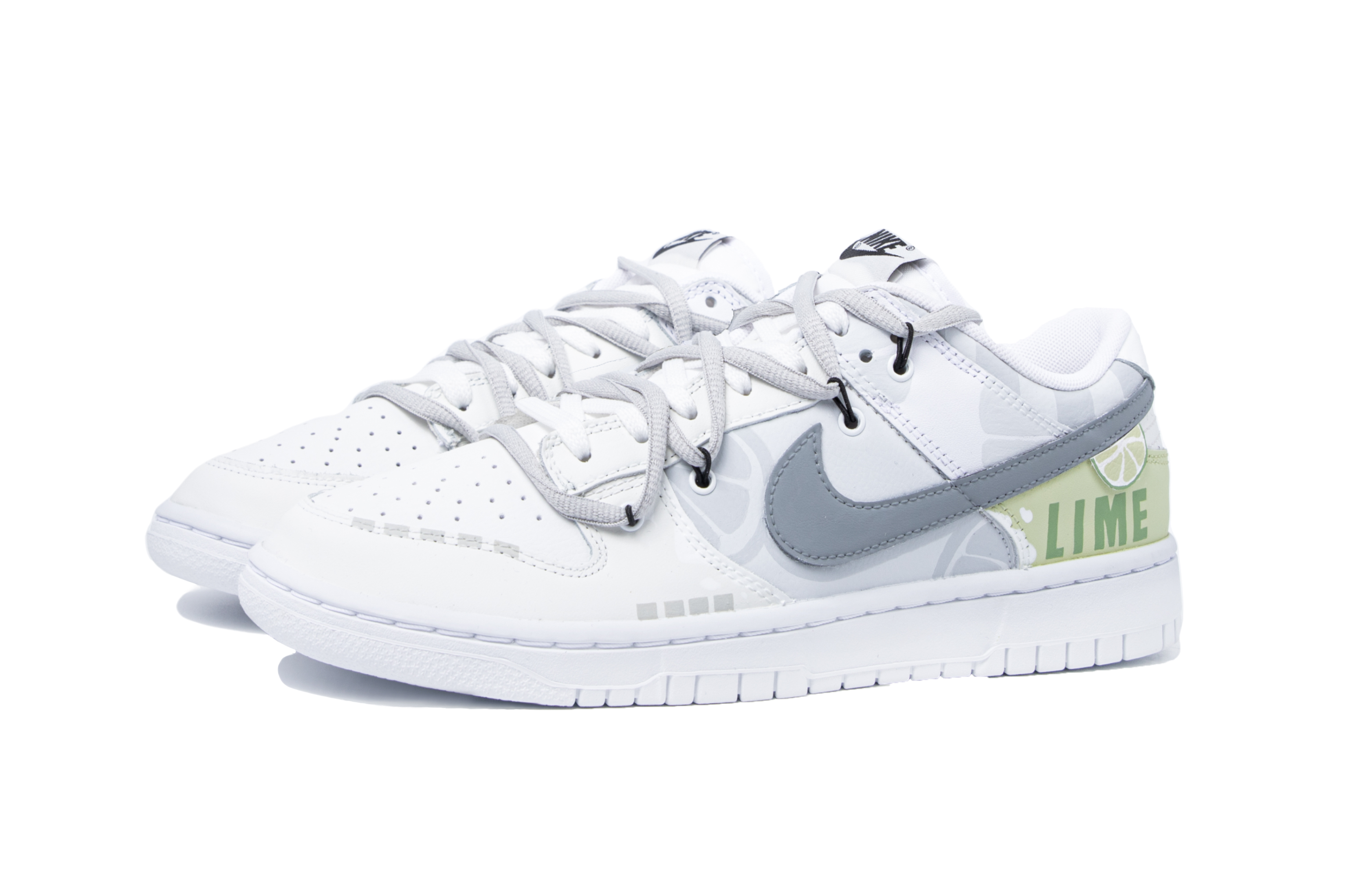 Lookbook 나이키 덩크 로우 '라임 스프링 오더' (커스텀) DH9765-100(TeamM-女款青柠春日序S-BOX)