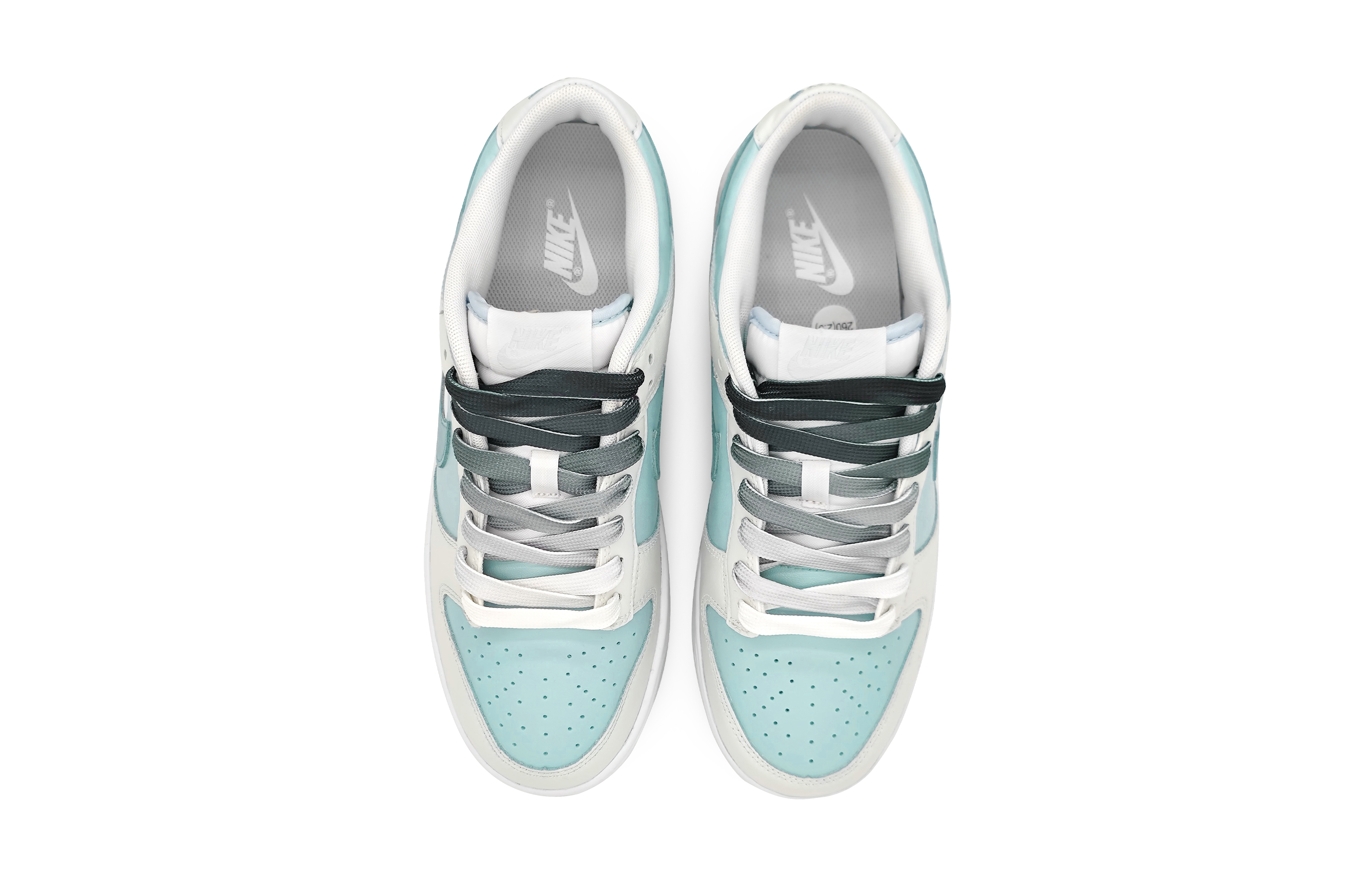 Shop 【訂製球鞋】 Nike Dunk Low 朦朧香草 青檸初夏 簡約小清新 雙勾 低筒 板鞋 GS 藍綠