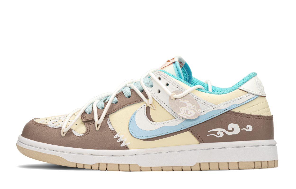 Order [Custom Shoes] Nike Dunk Low 'Ling Lu National Style Light Pink Blue'
