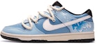 Buy 【定制球鞋】Nike Dunk Low 解構鞋帶 陵南 熱血青春 特殊鞋盒 手繪噴繪 低筒 板鞋 GS 藍白