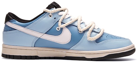 【定制球鞋】Nike Dunk Low 解構鞋帶 陵南 熱血青春 特殊鞋盒 手繪噴繪 低筒 板鞋 GS 藍白 Order 【定制球鞋】Nike Dunk Low 解構鞋帶 陵南 熱血青春 特殊鞋盒 手繪噴繪 低筒 板鞋 GS 藍白