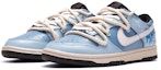 Lookbook 【定制球鞋】Nike Dunk Low 解構鞋帶 陵南 熱血青春 特殊鞋盒 手繪噴繪 低筒 板鞋 GS 藍白