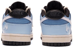 【定制球鞋】Nike Dunk Low 解構鞋帶 陵南 熱血青春 特殊鞋盒 手繪噴繪 低筒 板鞋 GS 藍白 Shop 【定制球鞋】Nike Dunk Low 解構鞋帶 陵南 熱血青春 特殊鞋盒 手繪噴繪 低筒 板鞋 GS 藍白
