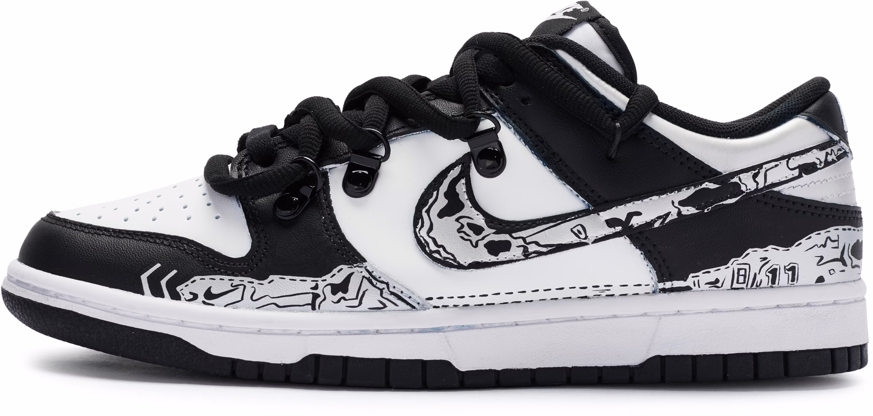 custom-shoes-nike-dunk-low-liquid-mecha-black-silver-white-dd-1391-100-462351