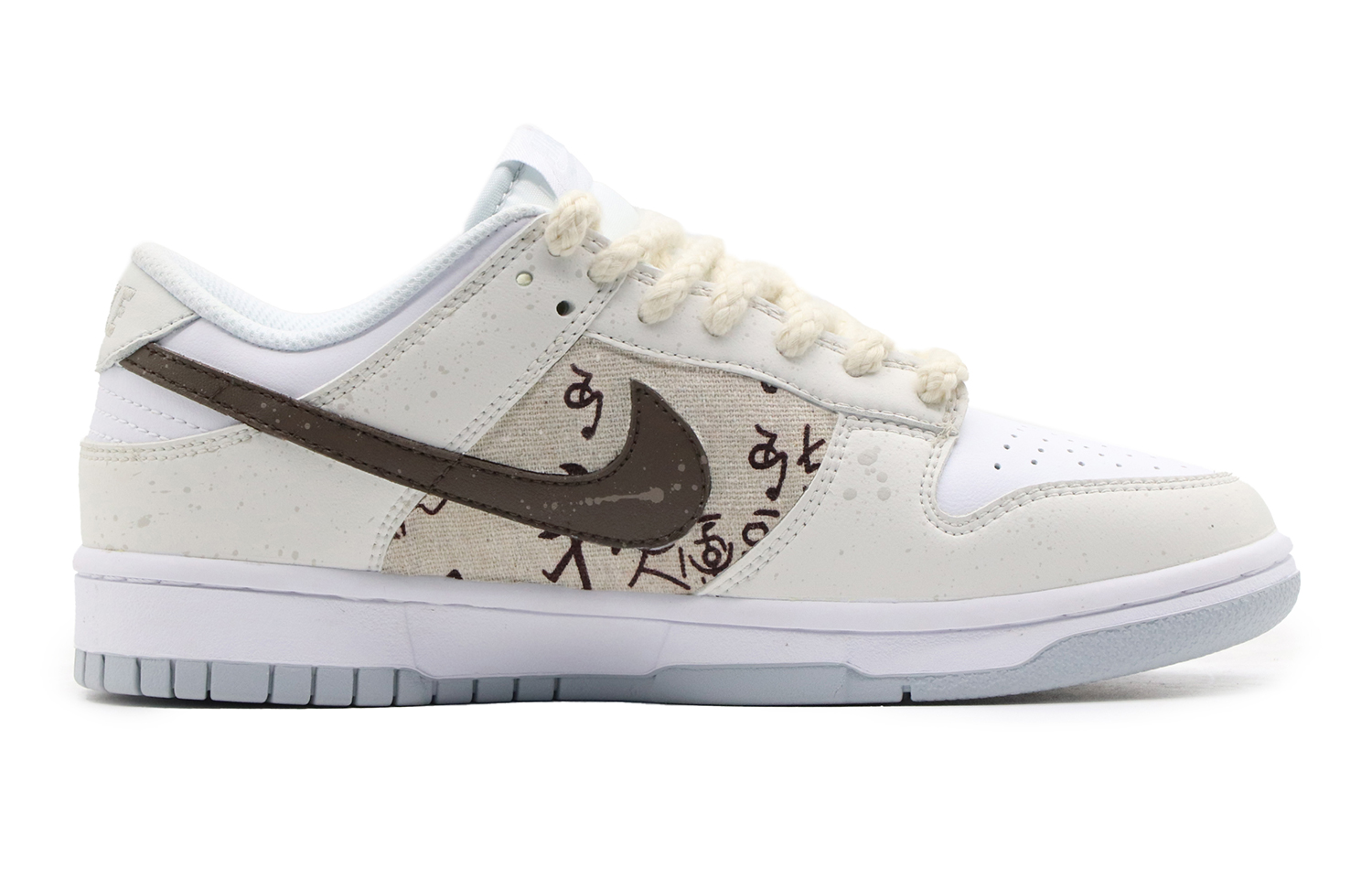 Order ナイキダンクロー「ロータスロープクラウドスモーク」カスタムシューズ DH9765-102(Team57-女款纸落云烟)