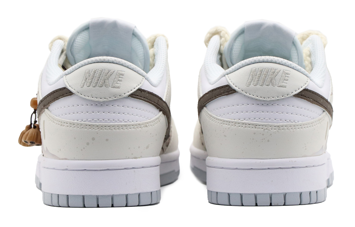 Shop ナイキダンクロー「ロータスロープクラウドスモーク」カスタムシューズ DH9765-102(Team57-女款纸落云烟)