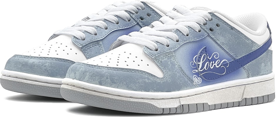 나이키 덩크 로우 '러브 그레이 블루' (커스텀) DH9765-102(TeamS-灰蓝LOVE女S-BOX) Lookbook 나이키 덩크 로우 '러브 그레이 블루' (커스텀) DH9765-102(TeamS-灰蓝LOVE女S-BOX)