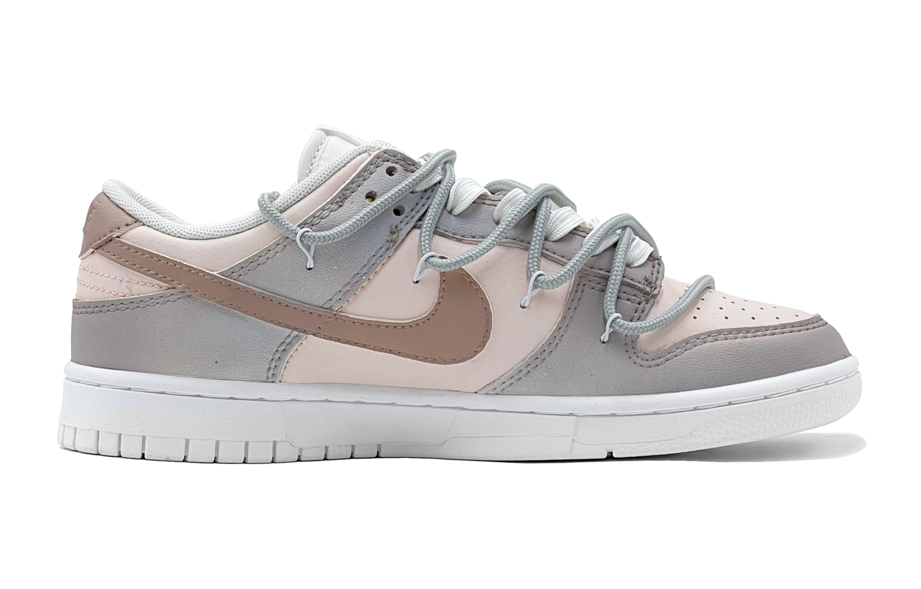 Order [Shoes Custom] Nike Dunk Low 'Cinta Morandi Abu-abu Pink' DJ6188-101(TeamS-爱心灰粉莫兰迪男)