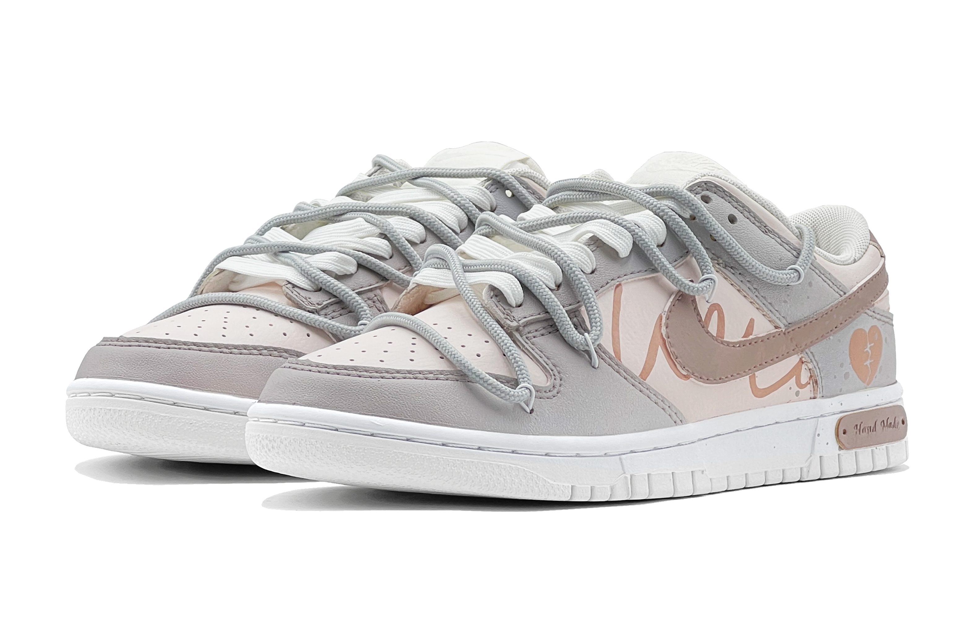 Lookbook [Shoes Custom] Nike Dunk Low 'Cinta Morandi Abu-abu Pink' DJ6188-101(TeamS-爱心灰粉莫兰迪男)