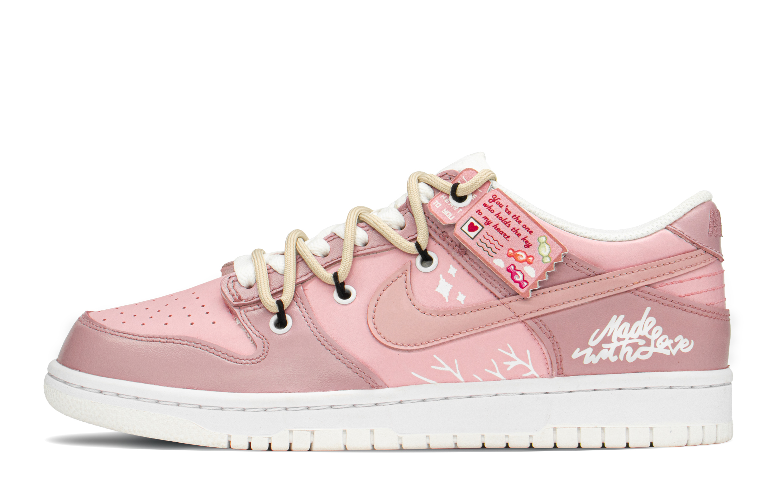 Buy [Kasut Custom] Nike Dunk Low 'Love Pack Pink Sugar' DH9765-100(TeamA-DK爱情蜜桃糖S-BOX)