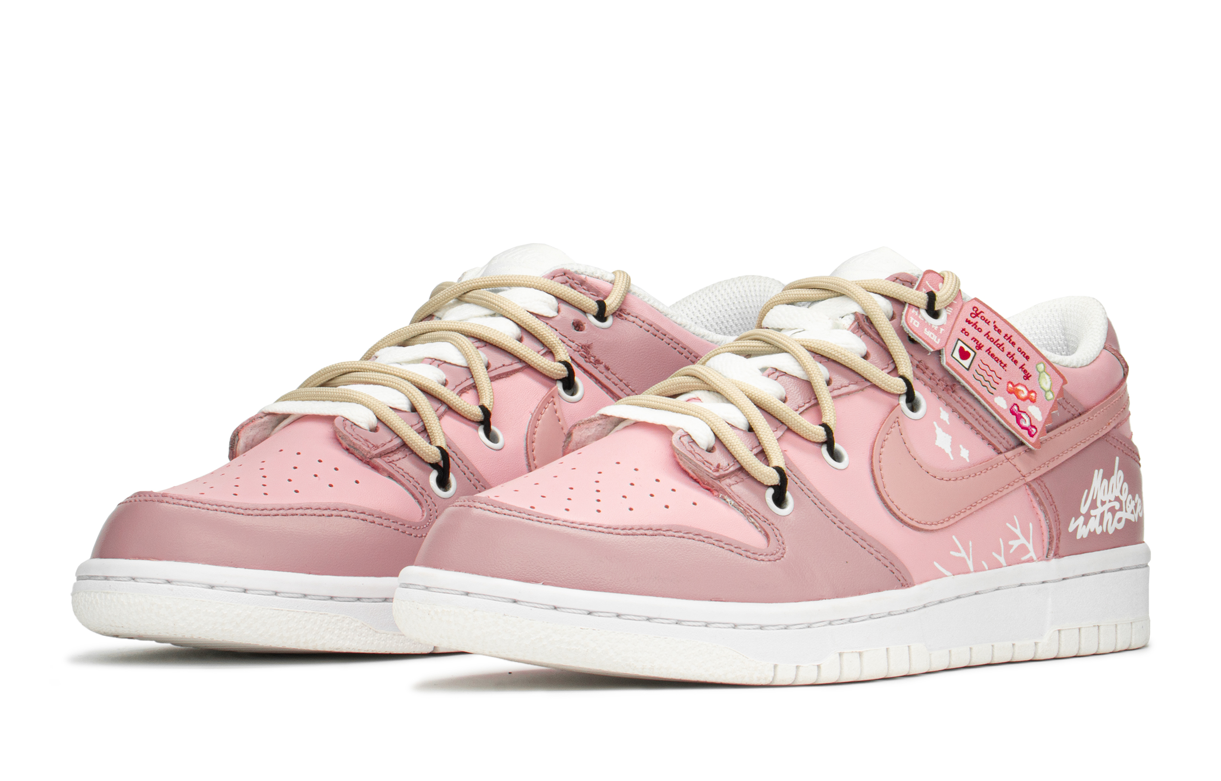 Lookbook [Kasut Custom] Nike Dunk Low 'Love Pack Pink Sugar' DH9765-100(TeamA-DK爱情蜜桃糖S-BOX)