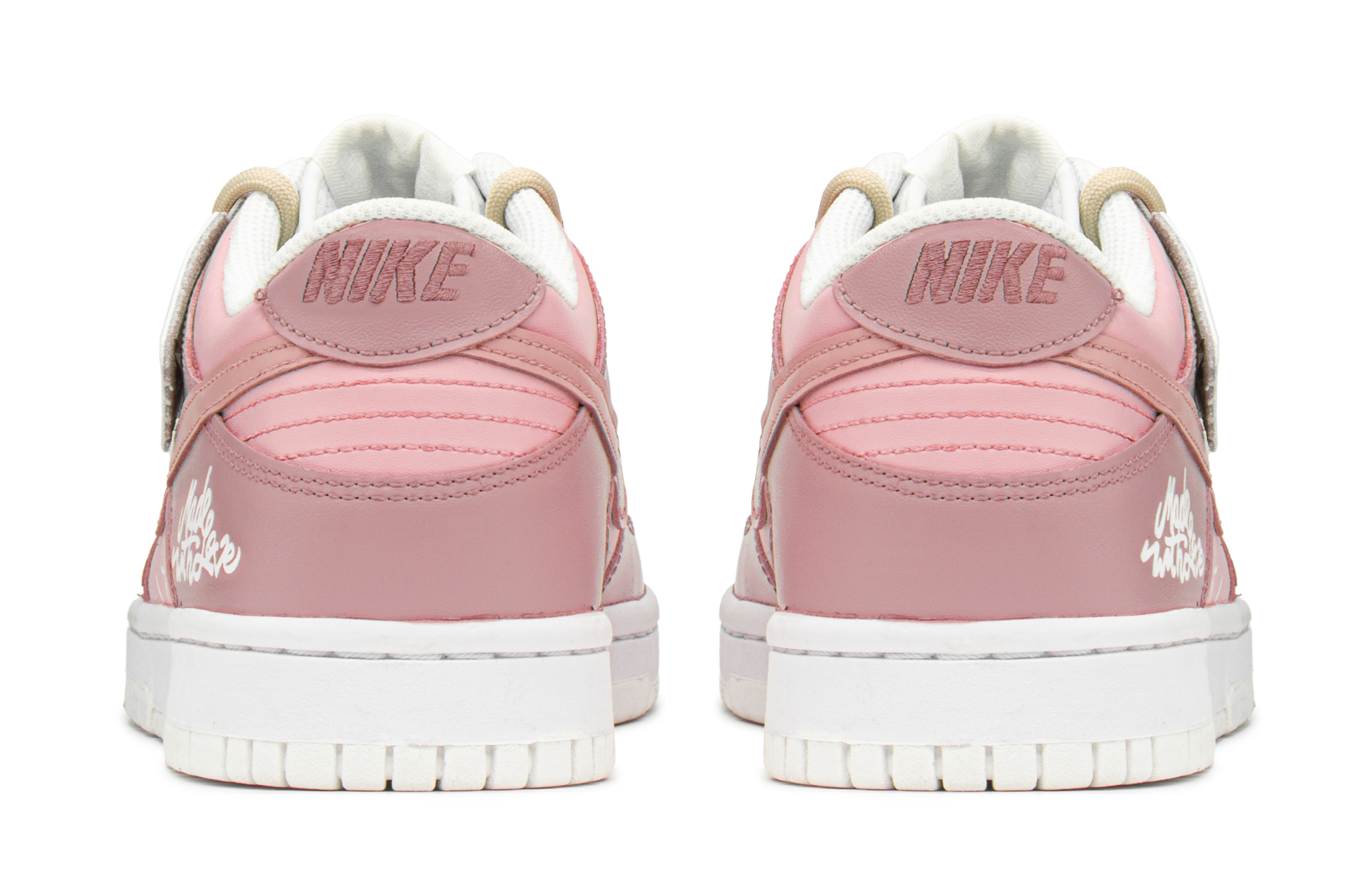 Shop [Kasut Custom] Nike Dunk Low 'Love Pack Pink Sugar' DH9765-100(TeamA-DK爱情蜜桃糖S-BOX)