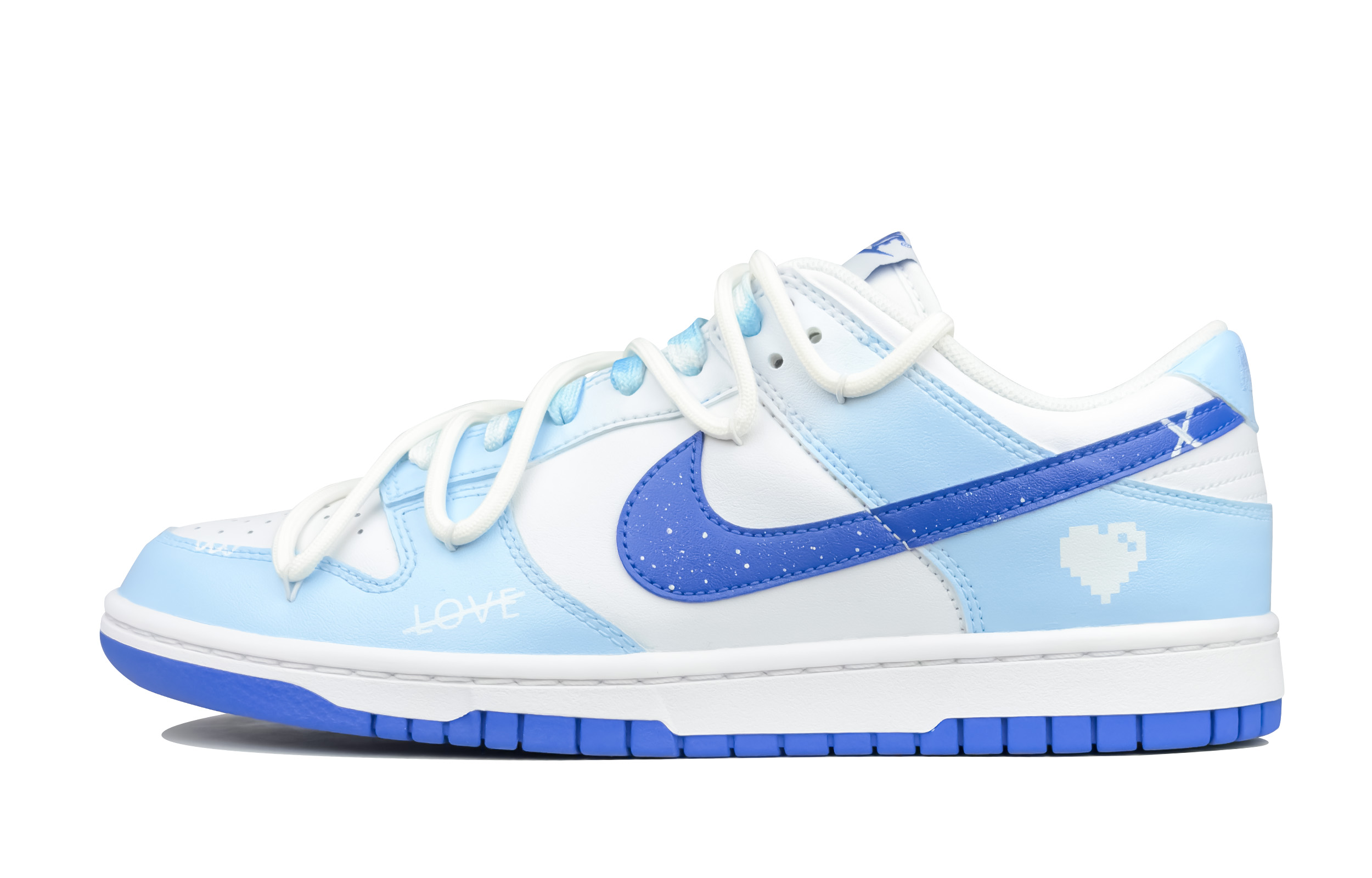 [Custom Shoes] Nike Dunk Low 'LoveGame Blue White'