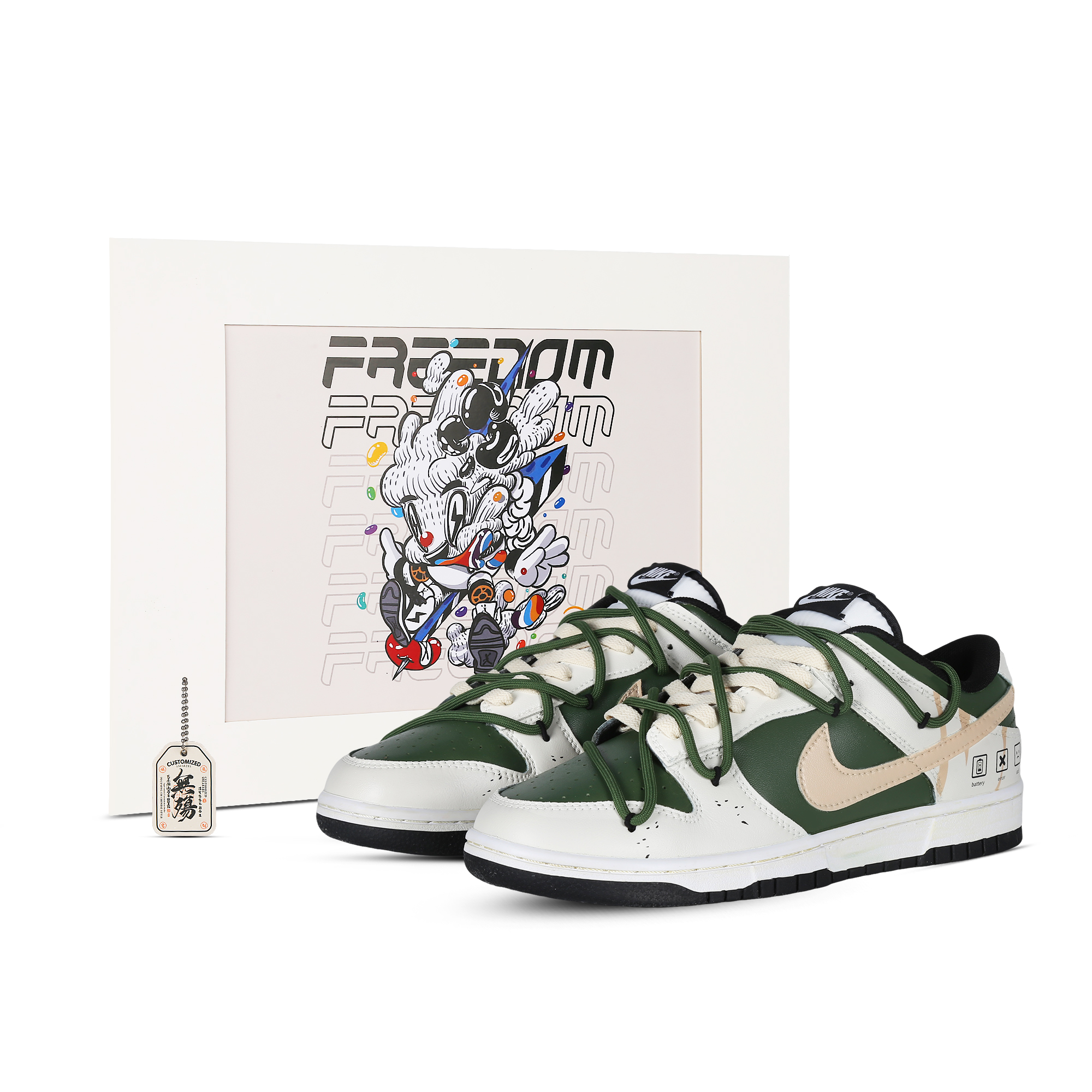 Buy Nike Dunk Low カスタム「ローバッテリー・サイバーパンク」 DD1391-100-444140