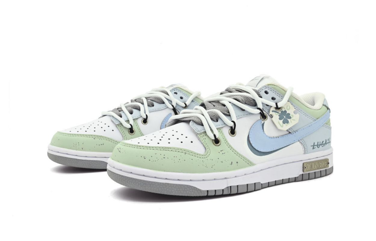 Lookbook [Sepatu Custom] Nike Dunk Low 'Lucky Clover' DH9765-102(Team63-幸运符号