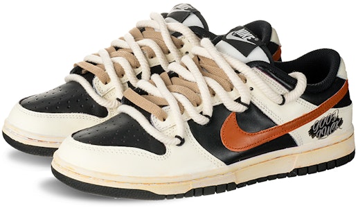 【客製化球鞋】Nike Dunk Low 幸運反轉 塗鴉 麻繩 解構 復古風格 戶外 小眾 百搭 低筒 板鞋 男款 黑白 Shop 【客製化球鞋】Nike Dunk Low 幸運反轉 塗鴉 麻繩 解構 復古風格 戶外 小眾 百搭 低筒 板鞋 男款 黑白