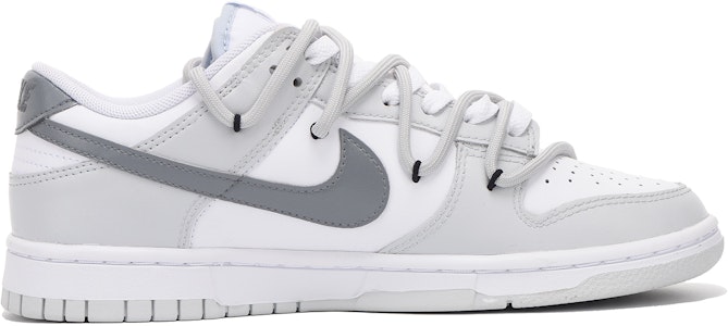 【訂製球鞋】Nike Dunk Low 月球軌跡 高街風調 禮盒 低筒 滑板鞋 男款 灰白 Order 【訂製球鞋】Nike Dunk Low 月球軌跡 高街風調 禮盒 低筒 滑板鞋 男款 灰白