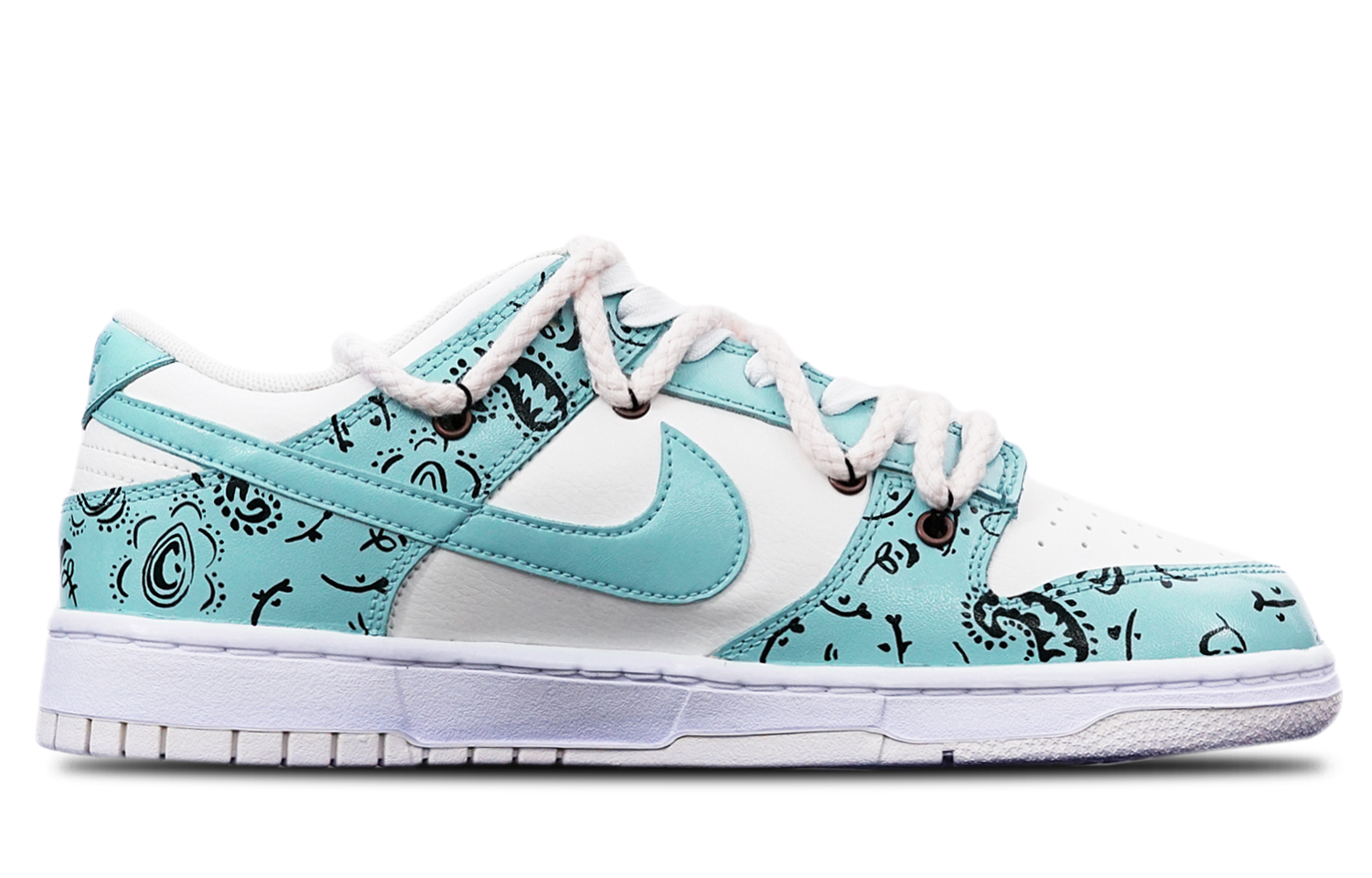 Order 나이키 덩크 로우 '마카롱 페이즐리 핑크 그린 화이트' (Nike Dunk Low '마카롱 페이즐리') DH9765-100(TeamT-腰果花粉绿白女S-BOX)