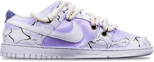【定製球鞋】 Nike Dunk Low 爆裂紋 馬卡龍 Vibe 解構雙鞋帶 特殊鞋盒 復古 低幫 板鞋 GS 粉紫白 Order 【定製球鞋】 Nike Dunk Low 爆裂紋 馬卡龍 Vibe 解構雙鞋帶 特殊鞋盒 復古 低幫 板鞋 GS 粉紫白
