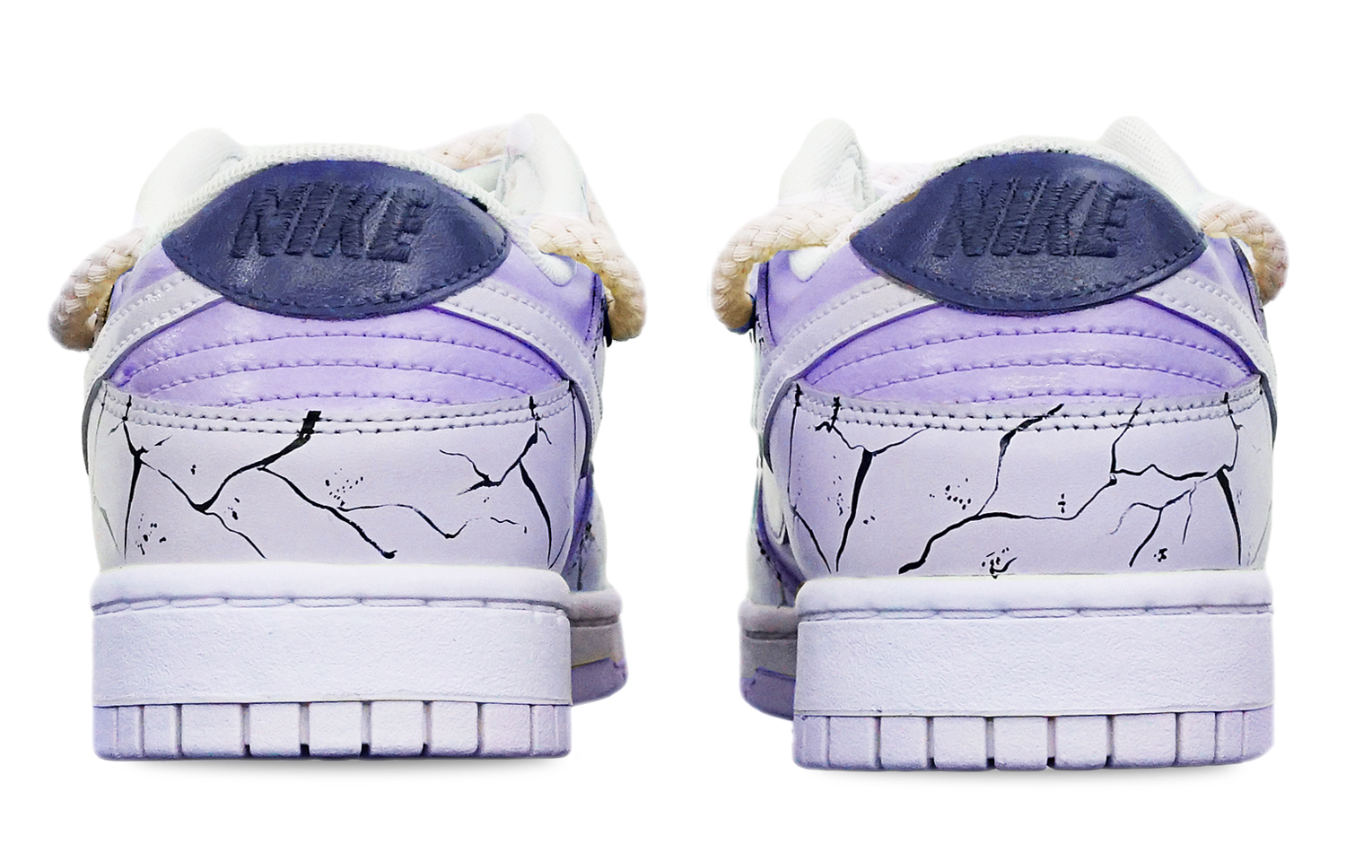 Shop 나이키 덩크 로우 '마카롱 바이브' (커스텀) DH9765-100(TeamT-爆裂纹粉紫白女S-BOX)