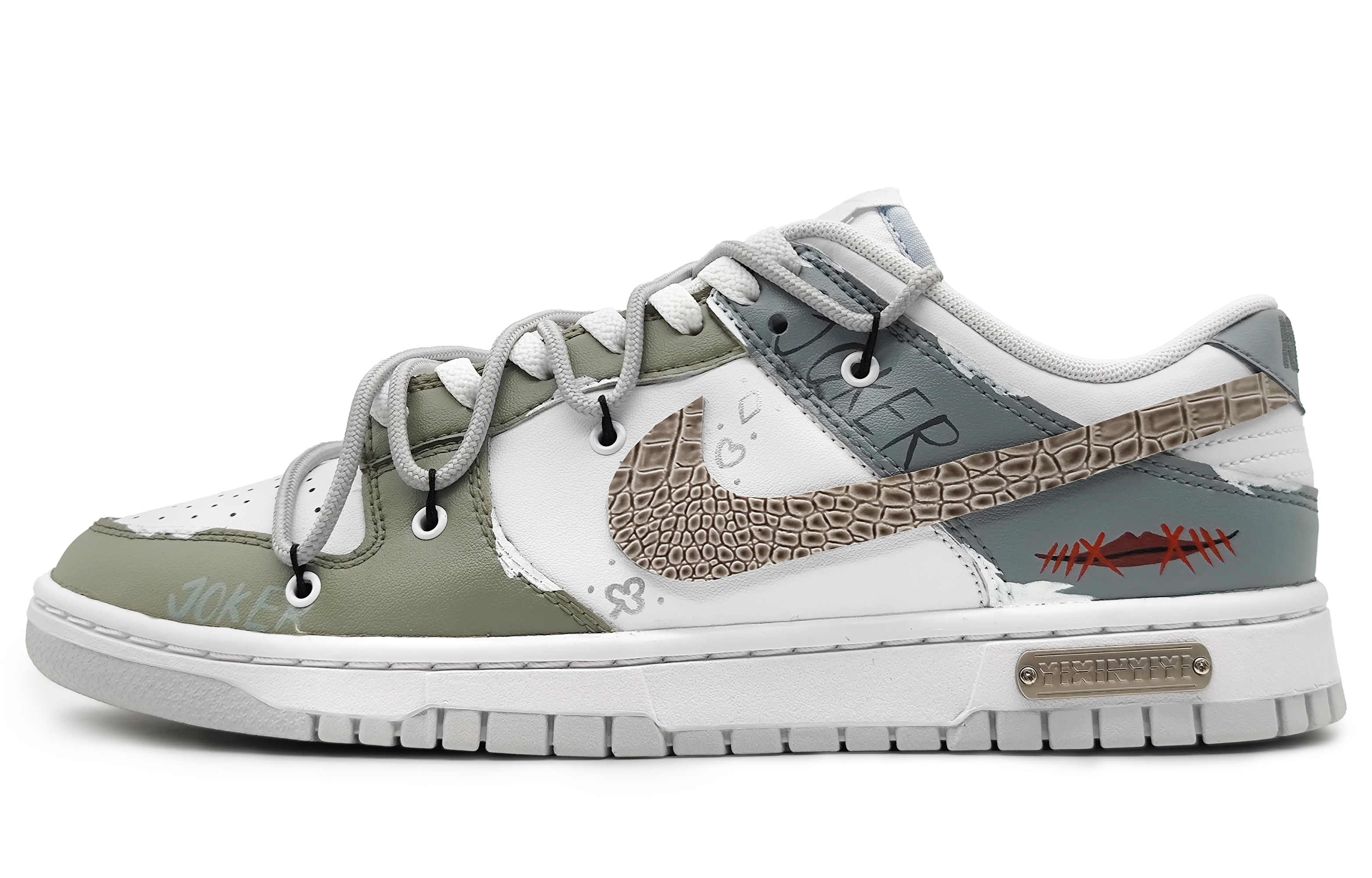 Buy [Zapatos Personalizados] Nike Dunk Low 'Joker Espacial Mágico de Póker' DV0831-101(Team16-男款魔术空间蓝绿)