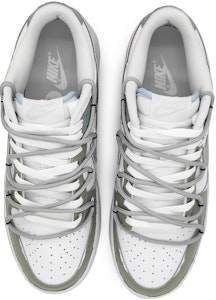 【訂製球鞋】 Nike Dunk Low 魔術空間 撲克小丑 禁慾風格 鱷魚皮勾 解構雙鞋帶 低筒 板鞋 GS 灰藍綠 Shop 【訂製球鞋】 Nike Dunk Low 魔術空間 撲克小丑 禁慾風格 鱷魚皮勾 解構雙鞋帶 低筒 板鞋 GS 灰藍綠