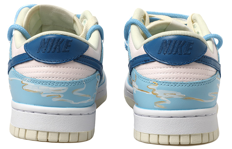 Details for [Sepatu Kustom] Nike Dunk Low 'Magpie Awan Emas Tali Dekonstruksi' DJ6188-100(Team拾玖-祥云喜鹊蓝男S-BOX)