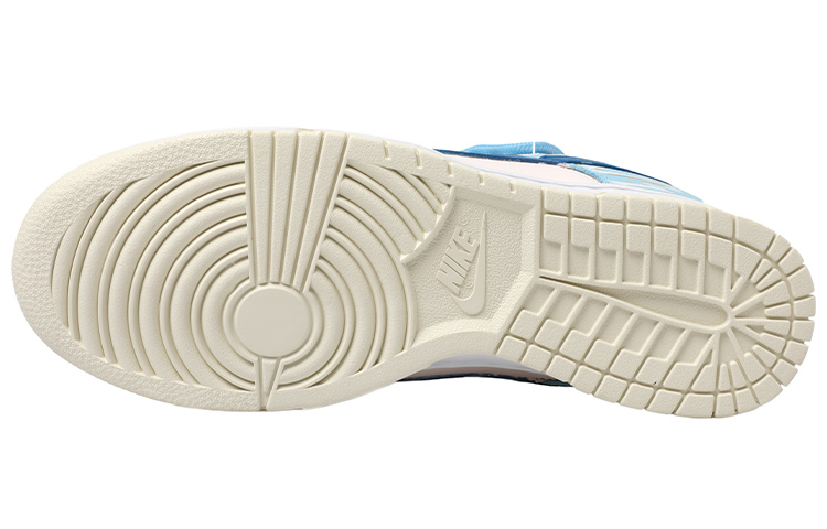 Sizing [Sepatu Kustom] Nike Dunk Low 'Magpie Awan Emas Tali Dekonstruksi' DJ6188-100(Team拾玖-祥云喜鹊蓝男S-BOX)