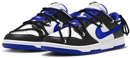 カスタム ダンク ロー "マリオ レトロ" (黒/白/青) FD9064-110(TeamY-男女款解构复古黑白蓝) Lookbook カスタム ダンク ロー "マリオ レトロ" (黒/白/青) FD9064-110(TeamY-男女款解构复古黑白蓝)