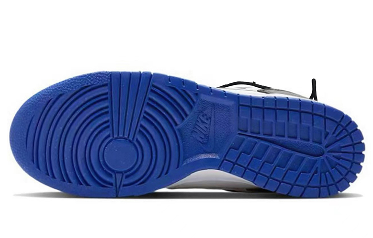 Shop [Kasut Custom] Nike Dunk Low 'Mario Retro Hitam Putih Biru' FD9064-110(TeamY-男女款解构复古黑白蓝)