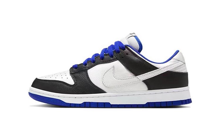 Details for [Kasut Custom] Nike Dunk Low 'Mario Retro Hitam Putih Biru' FD9064-110(TeamY-男女款解构复古黑白蓝)