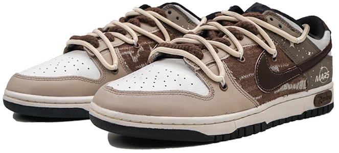 나이키 덩크 로우 '화성 모카 브라운' (커스텀) DJ6188-002(Team27-男款火星计划摩卡棕) Lookbook 나이키 덩크 로우 '화성 모카 브라운' (커스텀) DJ6188-002(Team27-男款火星计划摩卡棕)