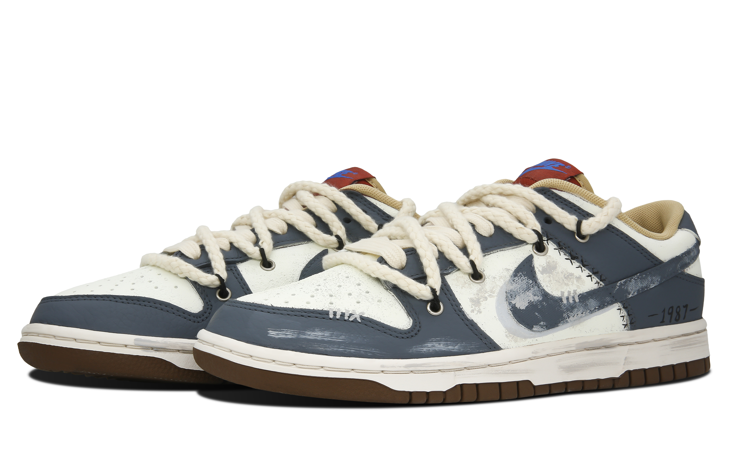 Lookbook 나이키 덩크 로우 '화성석' (커스텀) DR9704-200(Team28-男款阿尔卑斯雪松)