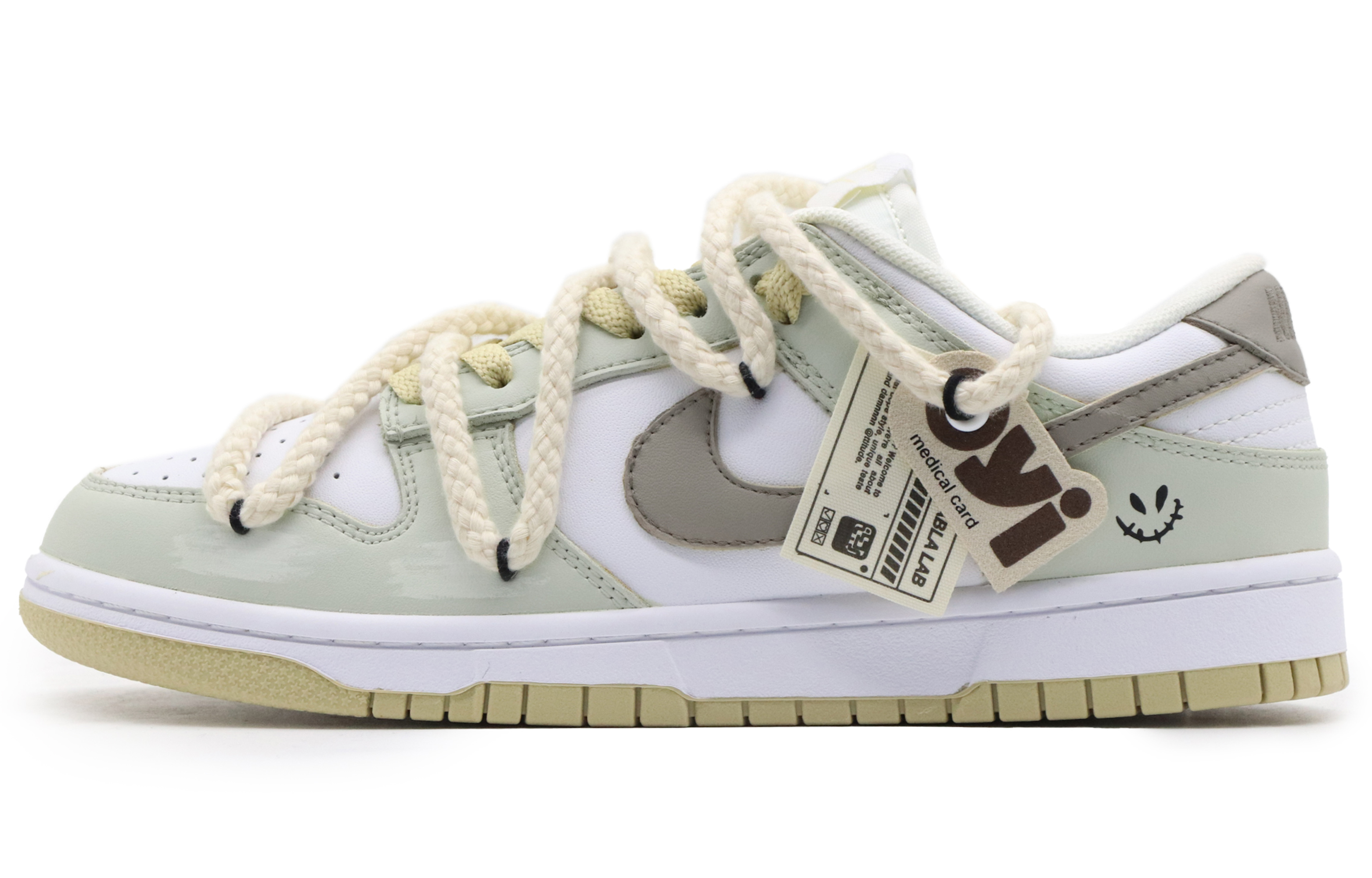 Buy 【カスタムシューズ】ナイキ ダンク ロー「抹茶菩提」 DV0833-100(Team57-男款抹茶菩提)