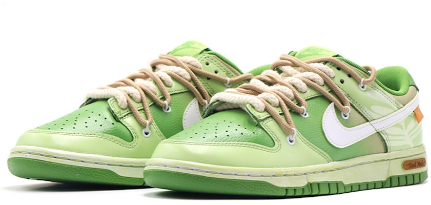 나이키 덩크 로우 '말차 그린' (커스텀) DJ6188-300(Team17-男款拉花抹茶绿QD) Lookbook 나이키 덩크 로우 '말차 그린' (커스텀) DJ6188-300(Team17-男款拉花抹茶绿QD)
