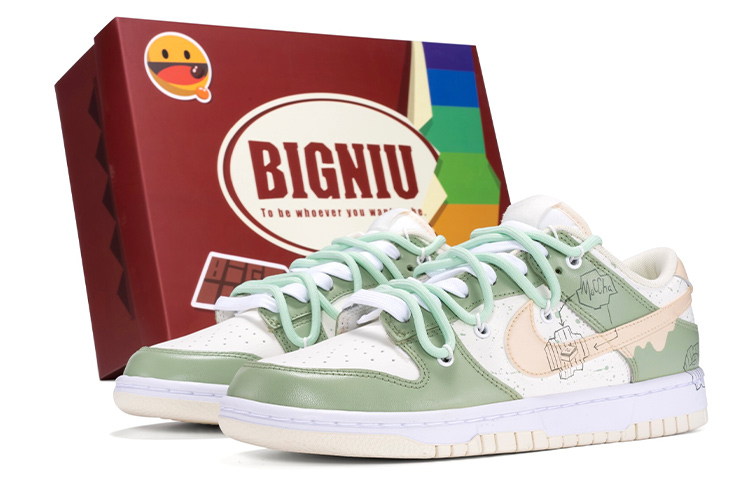 Buy [Kasut Custom] Nike Dunk Low 'Lace Custom Matcha Latte' DJ6188-100(TeamR-男款抹茶拿铁白绿)