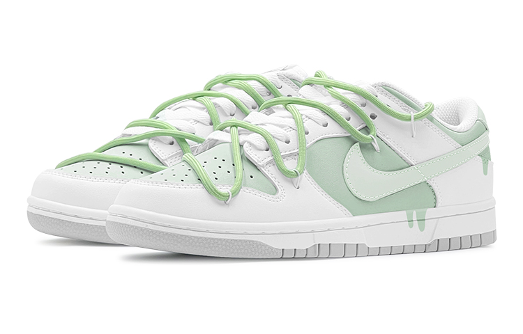 Lookbook [Kasut Custom] Nike Dunk Low 'Hijau Matcha Milk' DV0831-101(TeamS-薄荷奶绿男S-BOX)