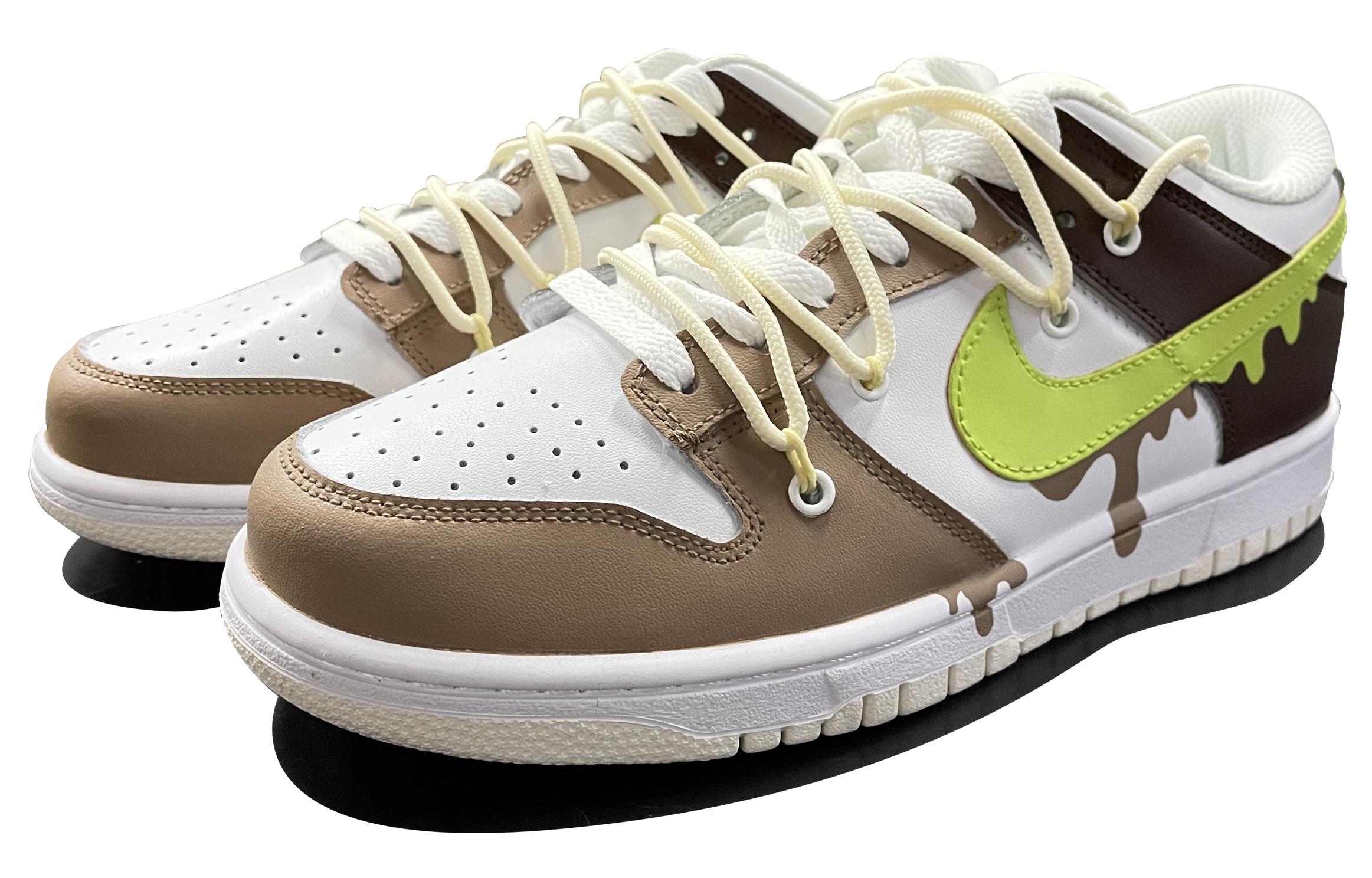 Lookbook [Zapatillas Personalizadas] Nike Dunk Low 'Matcha Mochi Melt' DH9765-100(TeamD-GS款抹茶浓巧QD)
