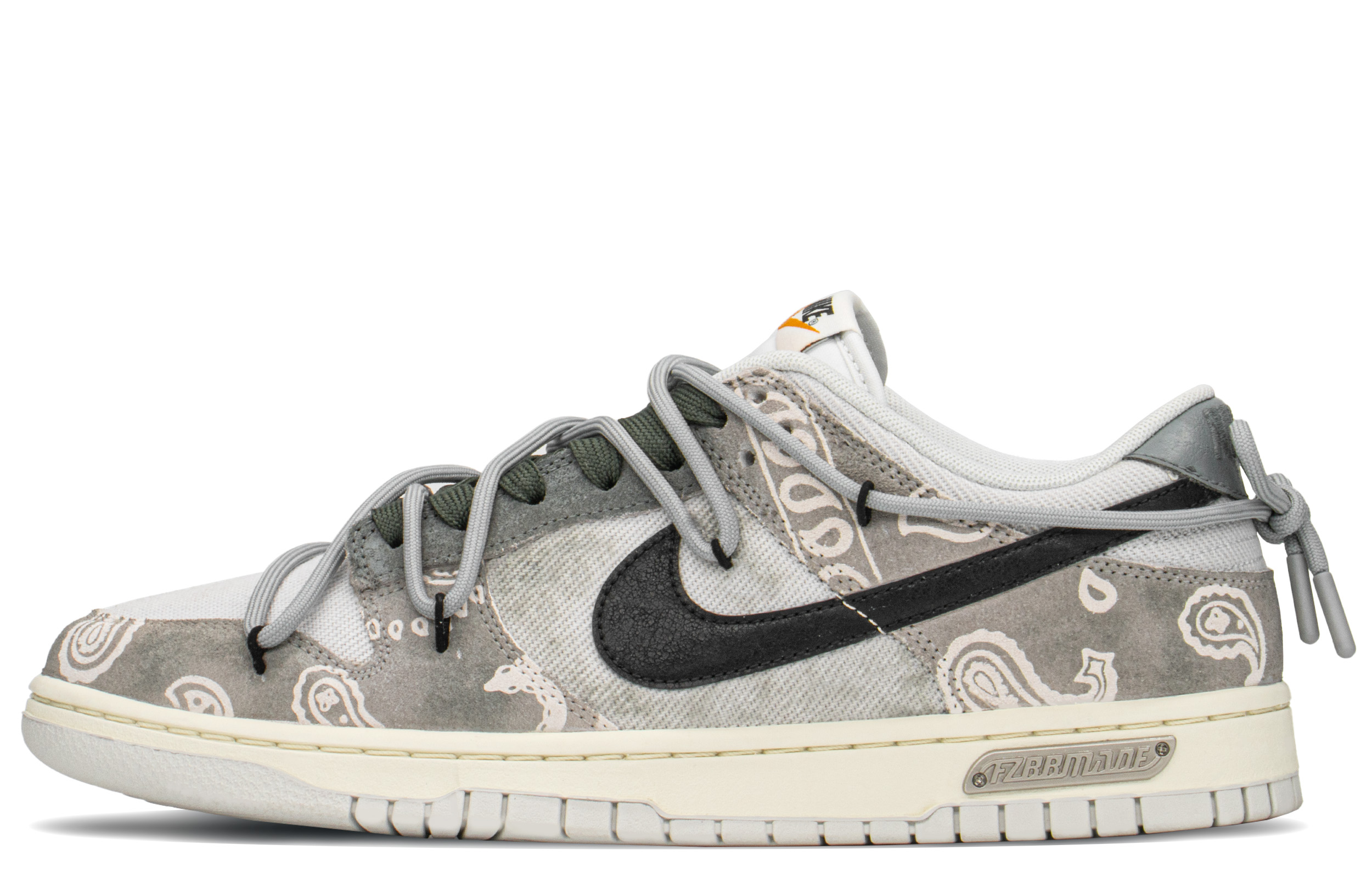 Buy [Custom Shoes] Nike Dunk Low 'Matcha Paisley Green-Grey'