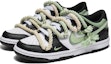 Lookbook 【訂製球鞋】 Nike Dunk Low 抹茶熊貓 簡約百搭 渐變元素 解構雙鞋帶 低筒 板鞋 男款 白綠