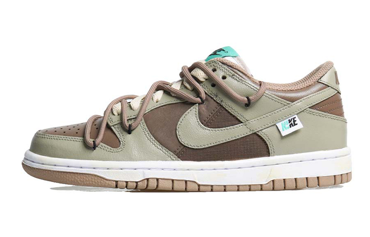 Buy 【定製球鞋】 Nike Dunk Low Split 輕定製系列 抹茶威化 復古 解構 休閒 低筒 板鞋 GS 摩卡綠