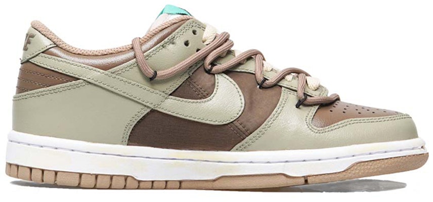 【定製球鞋】 Nike Dunk Low Split 輕定製系列 抹茶威化 復古 解構 休閒 低筒 板鞋 GS 摩卡綠 Order 【定製球鞋】 Nike Dunk Low Split 輕定製系列 抹茶威化 復古 解構 休閒 低筒 板鞋 GS 摩卡綠