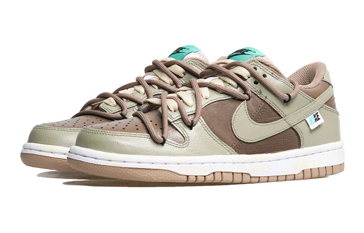 Lookbook 【定製球鞋】 Nike Dunk Low Split 輕定製系列 抹茶威化 復古 解構 休閒 低筒 板鞋 GS 摩卡綠