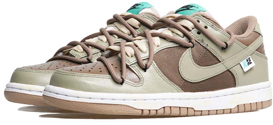 【定製球鞋】 Nike Dunk Low Split 輕定製系列 抹茶威化 復古 解構 休閒 低筒 板鞋 GS 摩卡綠 Lookbook 【定製球鞋】 Nike Dunk Low Split 輕定製系列 抹茶威化 復古 解構 休閒 低筒 板鞋 GS 摩卡綠