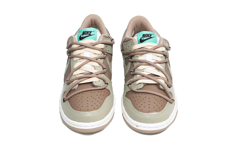 Shop 【定製球鞋】 Nike Dunk Low Split 輕定製系列 抹茶威化 復古 解構 休閒 低筒 板鞋 GS 摩卡綠