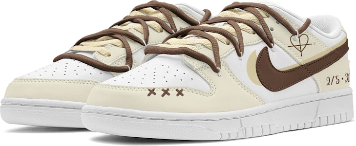 【客製球鞋】Nike Dunk Low "數學傾心之語" 限量鞋盒 低筒 板鞋 GS 白黃 Lookbook 【客製球鞋】Nike Dunk Low "數學傾心之語" 限量鞋盒 低筒 板鞋 GS 白黃