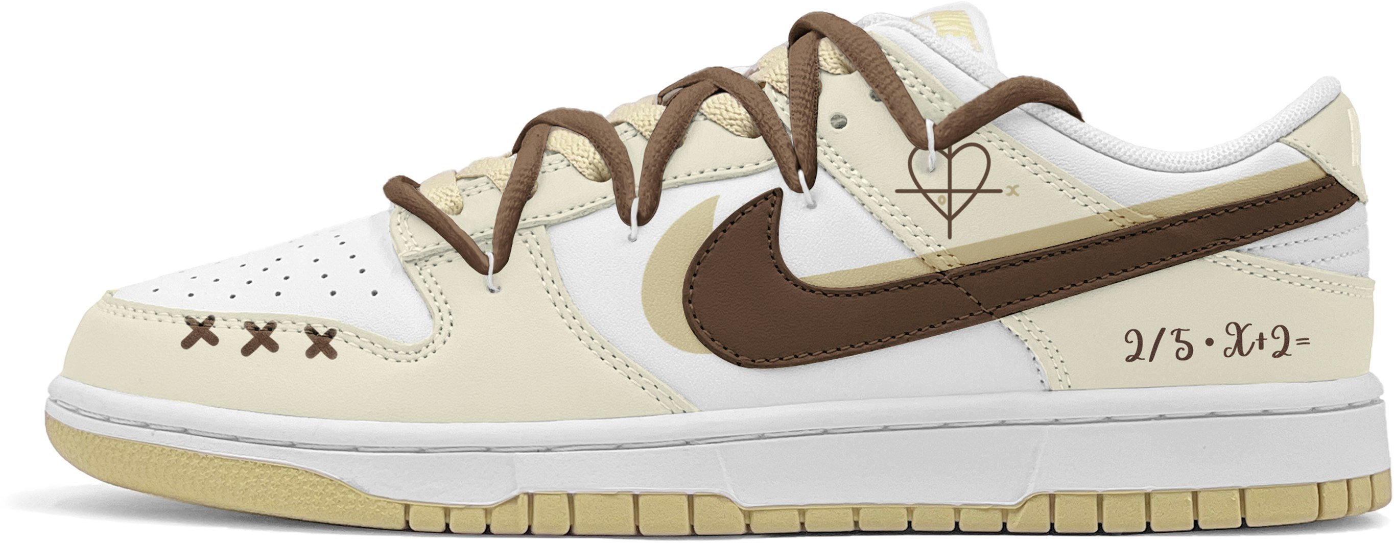 custom-shoes-nike-dunk-low-mathematics-confession-white-yellow