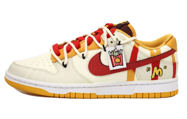 [Custom Shoes] Nike Dunk Low 'McDonald's Deconstructed Beige-Red'