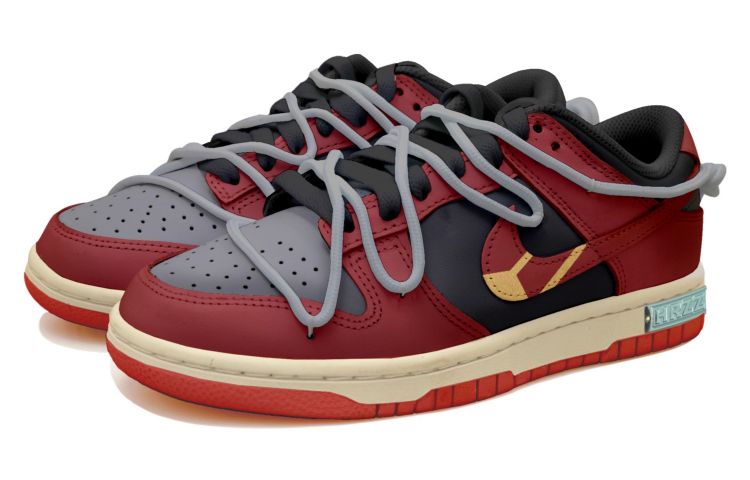 Lookbook [定制鞋款] 耐克Dunk低帮'机械解构黑红灰' DH9765-103(Team拾玖-黑灰机甲女S-BOX)