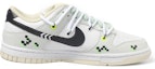 Order 【定製球鞋】Nike Dunk Low 元宇宙主題 機甲設計 結構鞋帶 Vibe風 馬賽克笑臉 STOP 箭頭 低幫 板鞋 男款 白黑